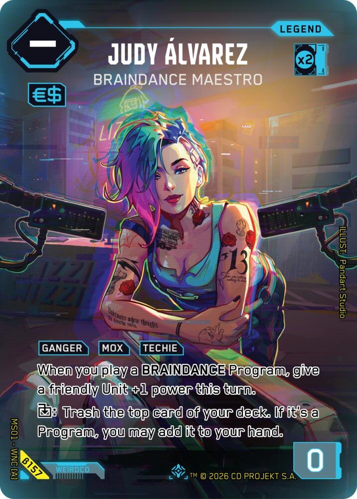 Judy Alvarez Braindance Maestro ILegend