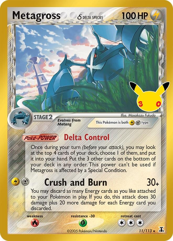 Metagross Delta Species 11 30th Celebration Classic Collection