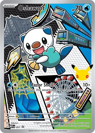 Oshawott 051 First Partner Illustration Collection