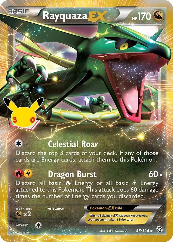 Rayquaza EX 85 30th Celebration Classic Collection
