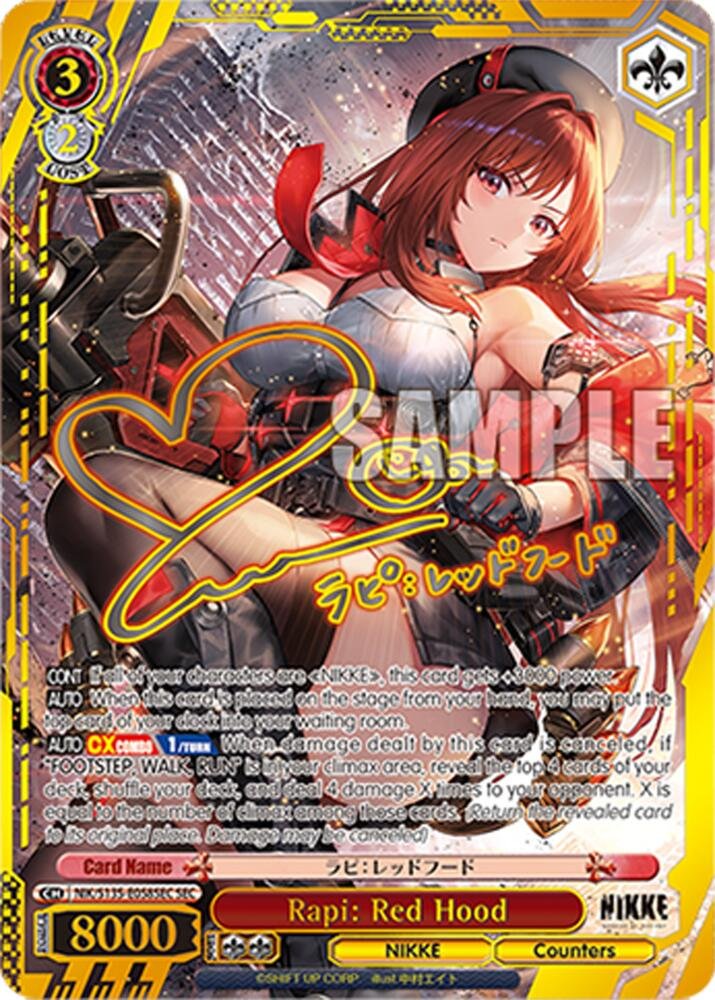 Weiss Schwarz Nikke Rapi Red Hood SEC