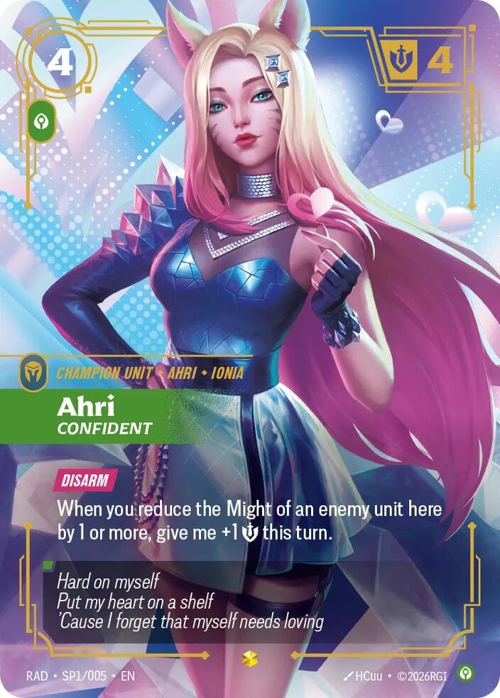 Ahri Confident SP Riftbound Radiance