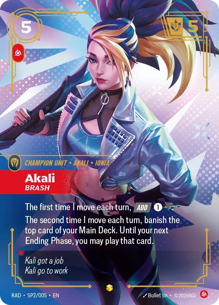 Akali Brash SP Riftbound Radiance