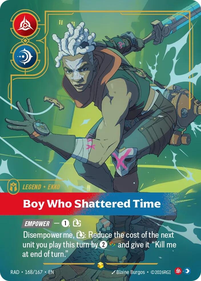 Ekko Boy Who Shattered Time 168 Riftbound Radiance