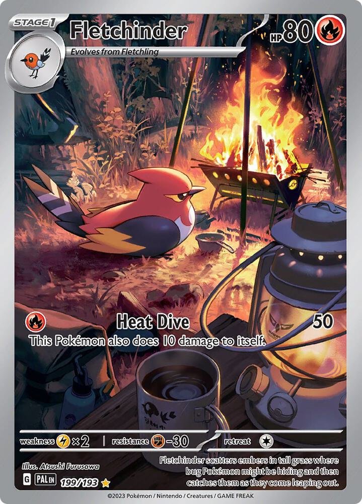 Fletchinder 199 Paldea Evolved