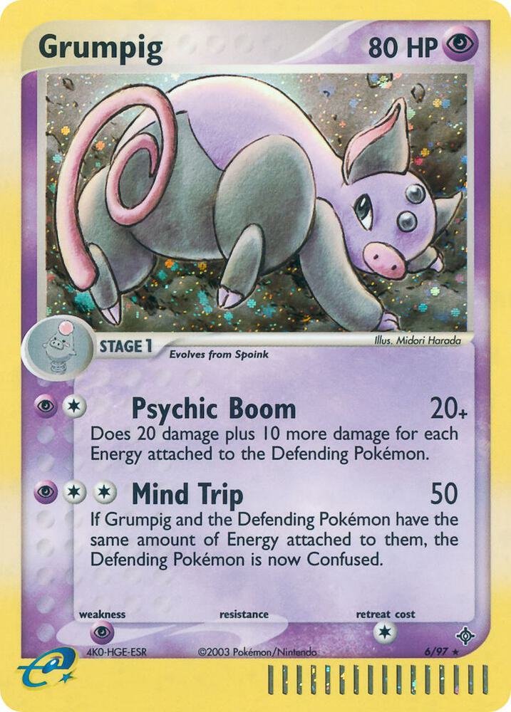 Grumpig 6 EX Dragon