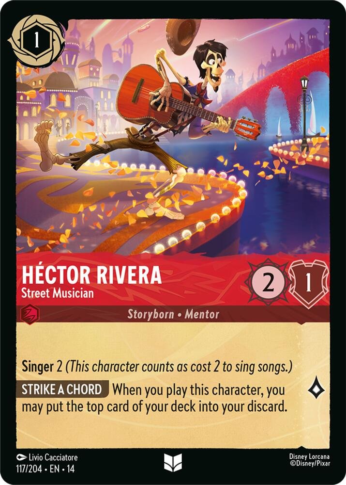 Hector Rivera Street Musician Disney Lorcana Hyperia City