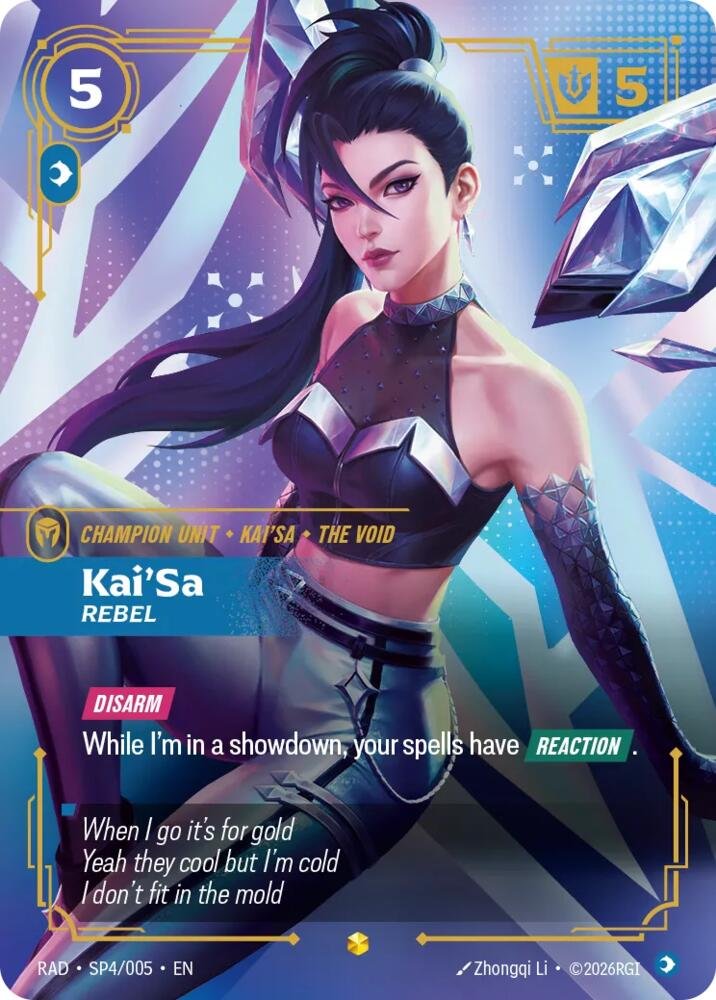 Kaisa Rebel SP Riftbound Radiance
