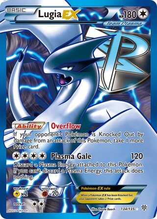 Lugia EX 134 Plasma Storm