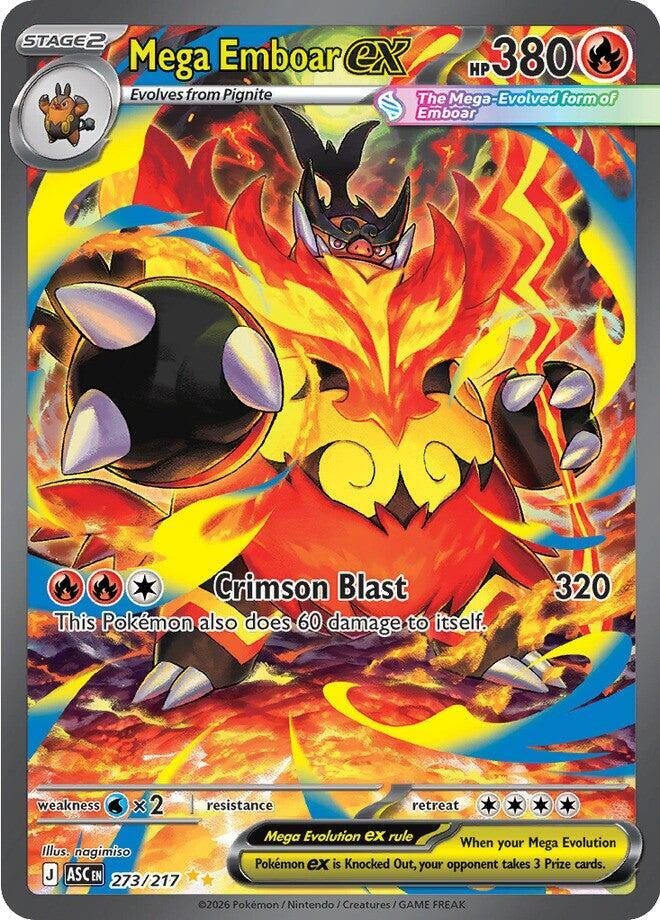 Mega Emboar ex 273 Ascended Heroes