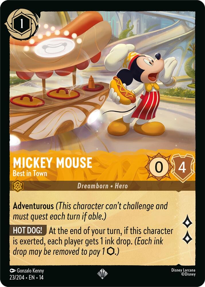 Mickey Mouse Best in Town Disney Lorcana Hyperia City