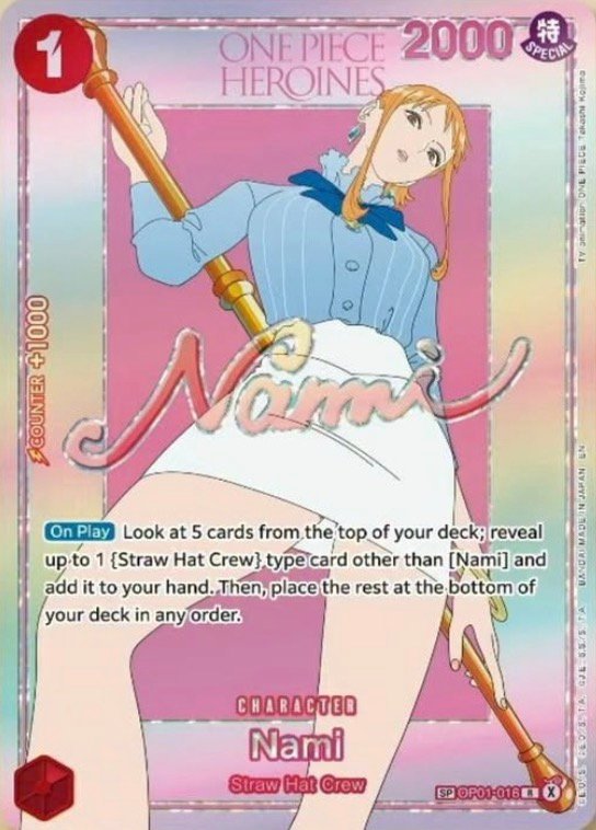 Nami OP01 016 SP One Piece Heroines Edition Vol2