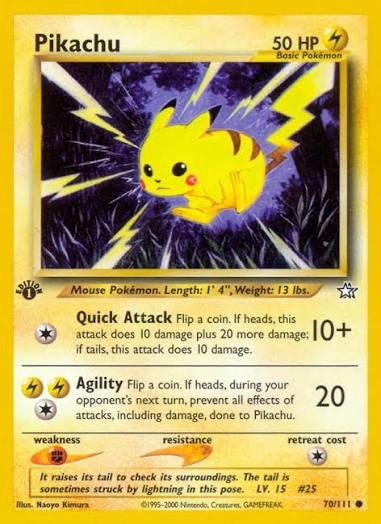 Pikachu 070 Neo Genesis