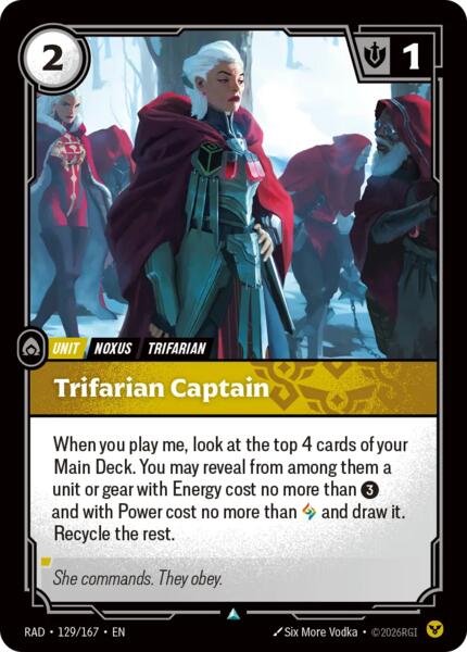 Riftbound Radiance Trifarian Captain